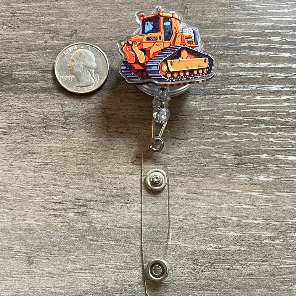 Construction Vehicle Badge Reel